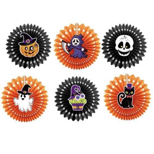 Halloween Figürleri Yelpaze Süs Seti 6'lı