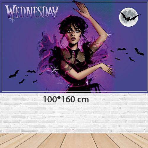 Wednesday Doğum Günü Parti Afişi 100*160 cm