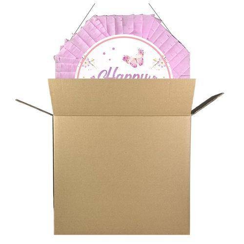 Kelebek Pinyata Pembe + Sopası