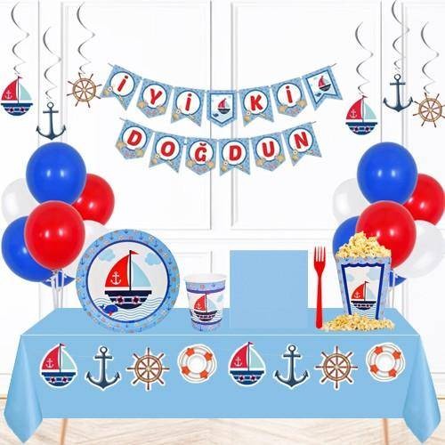 Denizci Temalı 24 Kişilik Ekonomik Parti Seti