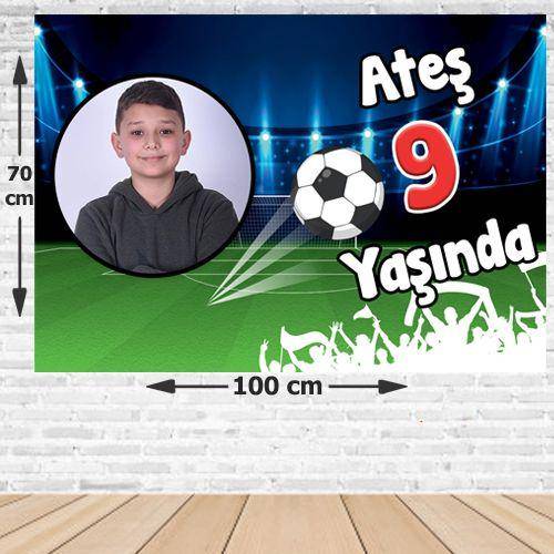 Futbol Doğum Günü Parti Afişi 70*100 cm