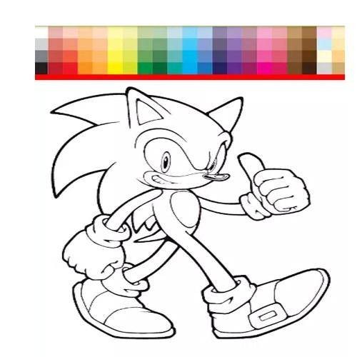 Sonic Boyama Kitabı Stickerlı (16 Sayfa)