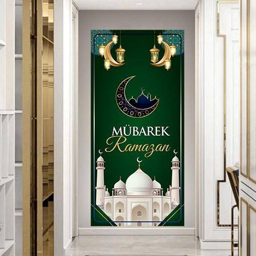 Ramazan Temalı Yeşil Kapı Afişi 100*200 cm