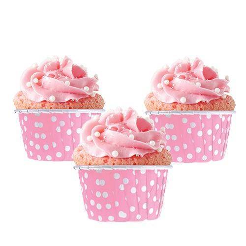 Pembe Muffin Kek Kapsülü (25 adet)