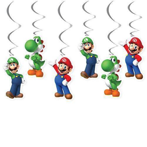 Süper Mario Tavan Süs 6 Adet