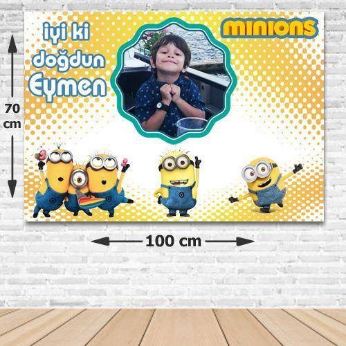 Minions Kişiye Özel Parti Afişi 70*100 cm