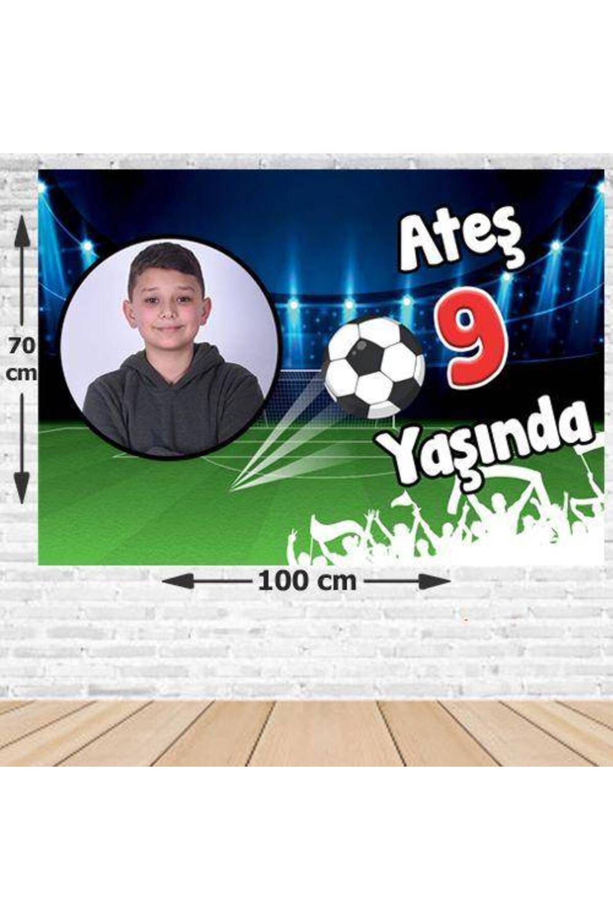 Futbol Doğum Günü Parti Afişi 70*100 cm