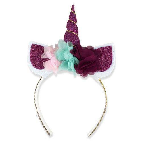 Unicorn Taç Simli Eva Fuşya