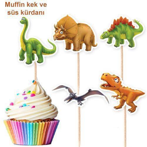Sevimli Dinozor 10'lu Şekilli Kürdan