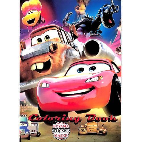 Cars Stickerlı 16 Sayfa Boyama Kitabı