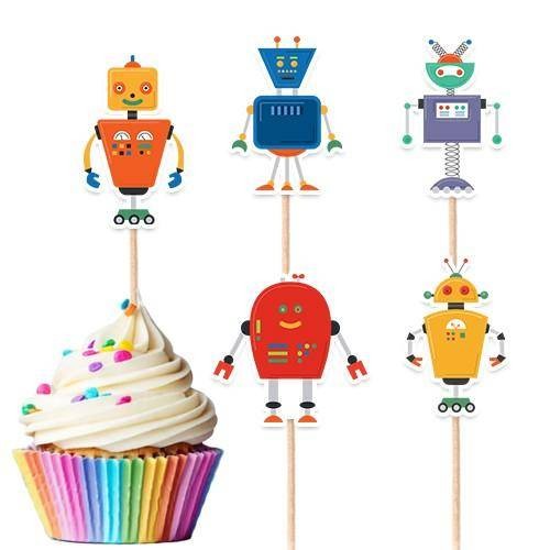 Robot Temalı Şekilli Kürdan V1 - 10 Adet