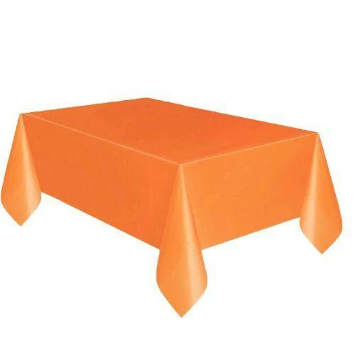 Turuncu Plastik Masa Örtüsü Lüks 137x183 cm