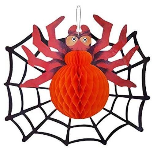 Halloween Örümcek Petek Asma Süs 37*42 cm