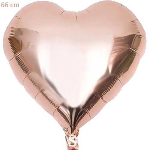 Rose Gold Kalp Folyo Balon 66 cm