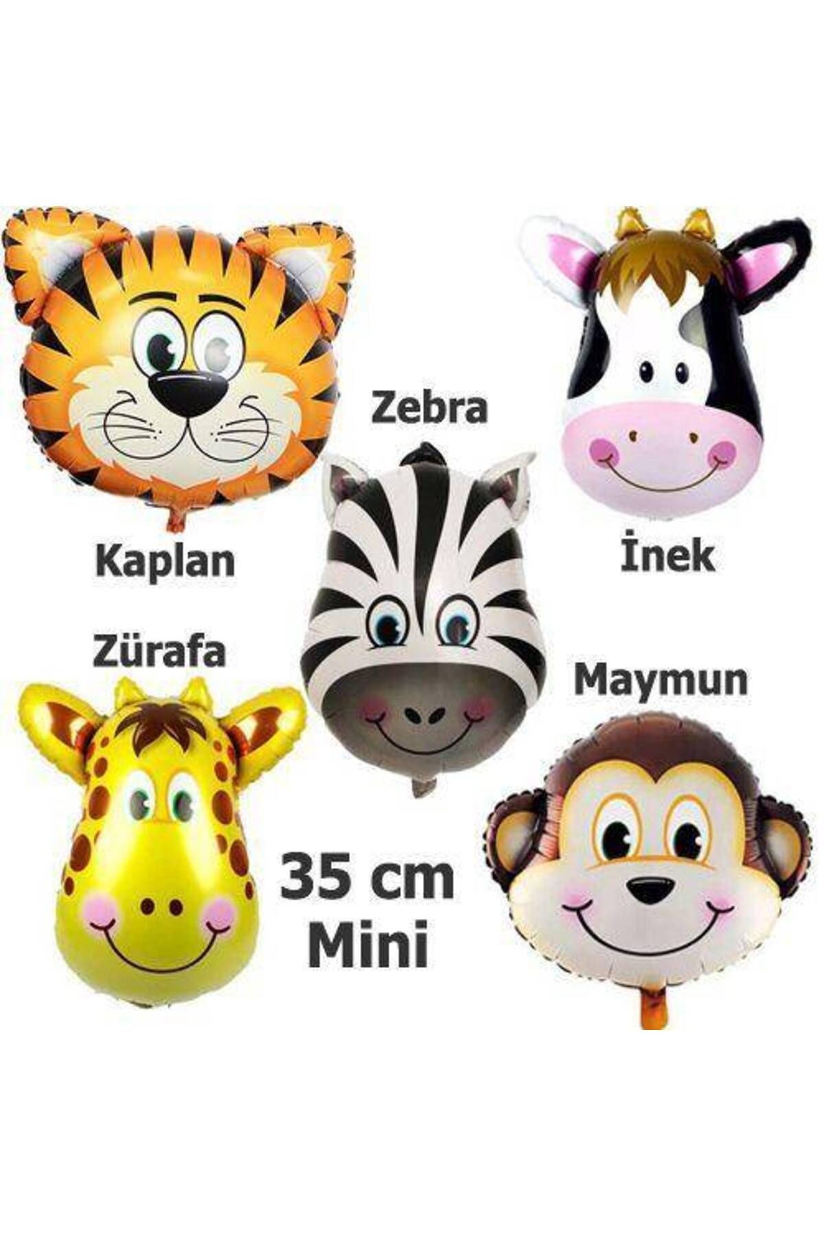 Safari Sevimli Hayvanlar Folyo Balon Seti (35 Cm) 6 Adet