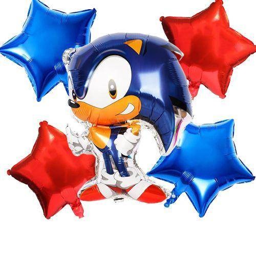 Sonic Kirpi Folyo Balon Seti 5'li