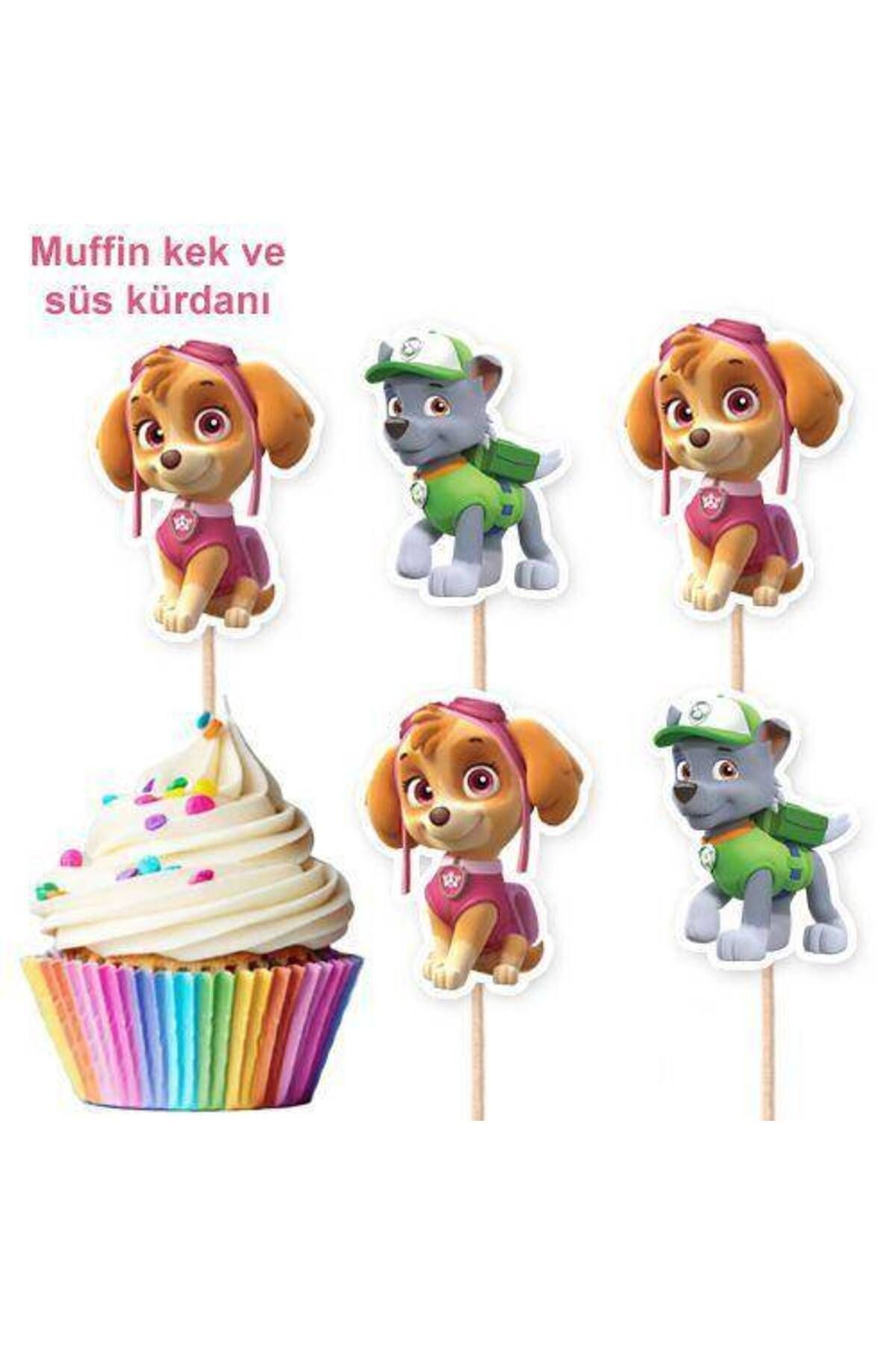 Paw Patrol Skye &amp; Rocky Şekilli Kürdan (10 ADET)