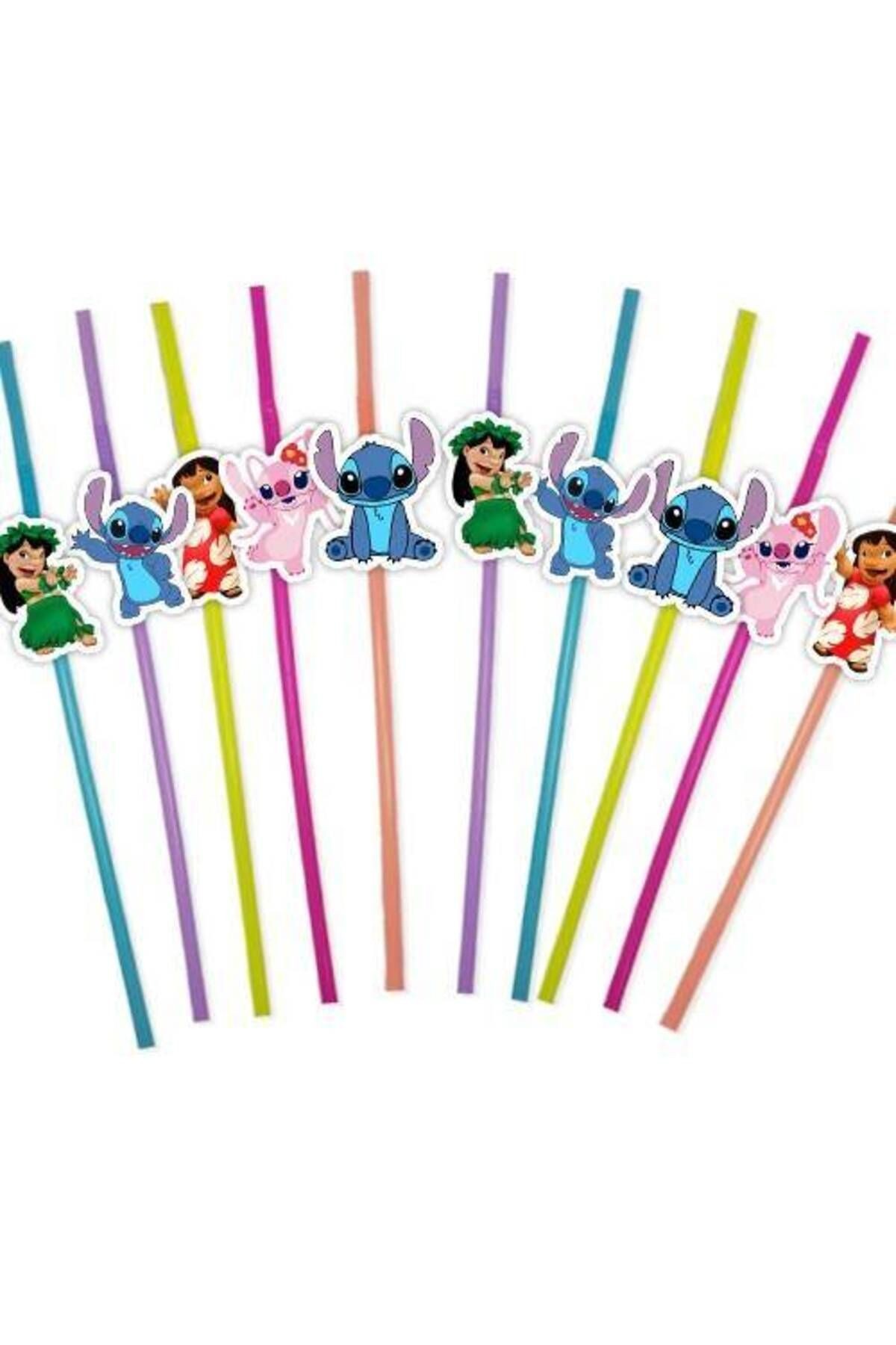 Lilo ve Stitch Artistik Pipet 10 Adet