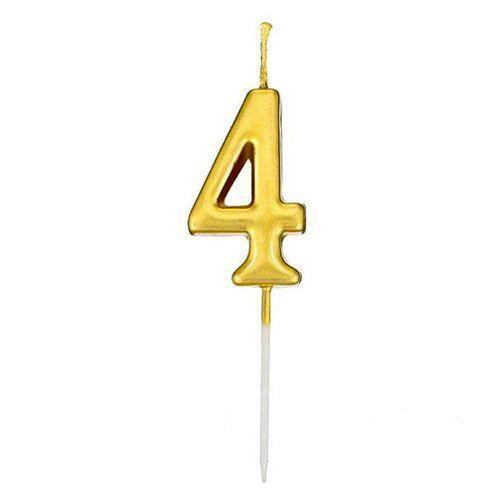 4 Rakam Lüks Gold Mum