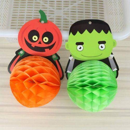 Halloween Figürleri Dekor Petek Süs 6'lı Set