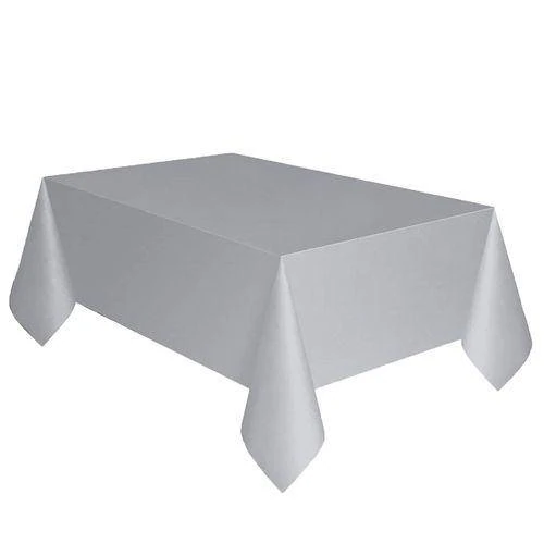 Gri Plastik Masa Örtüsü 137x183 cm