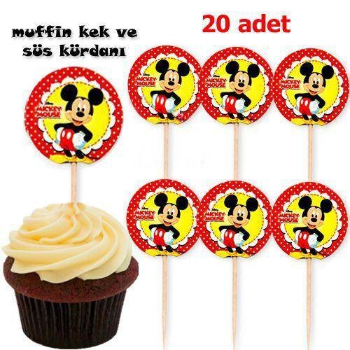 Mickey  Mouse Kürdan (20 Adet)