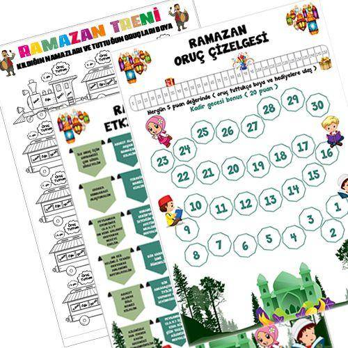 Çocuklar İçin Ramazan Hediye Etkinlik Seti 4  Parça