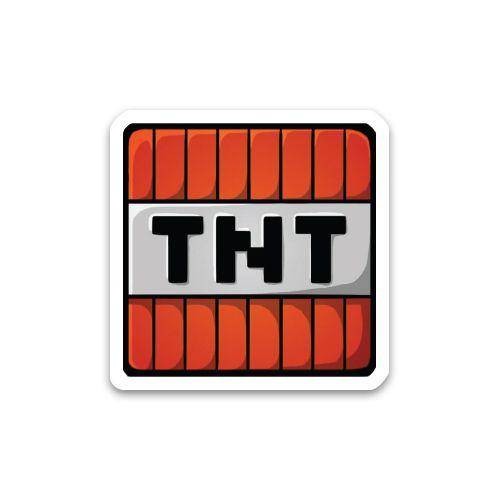 Minecraft TNT Ayaklı Pano 21x21 cm