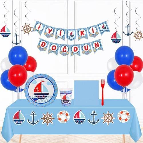 Denizci Temalı 16 Kişilik Ekonomik Parti Seti