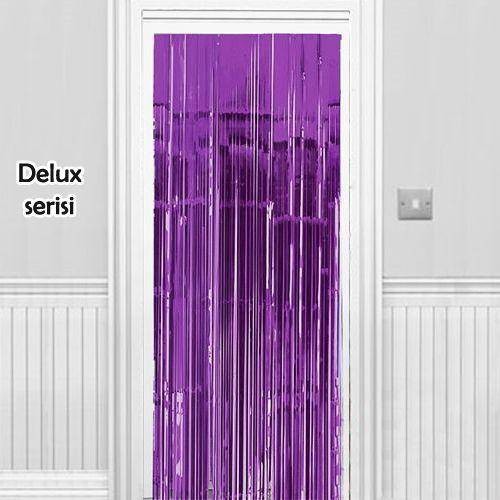 Işıltılı Duvar ve Kapı Perdesi Mor 100x200 cm