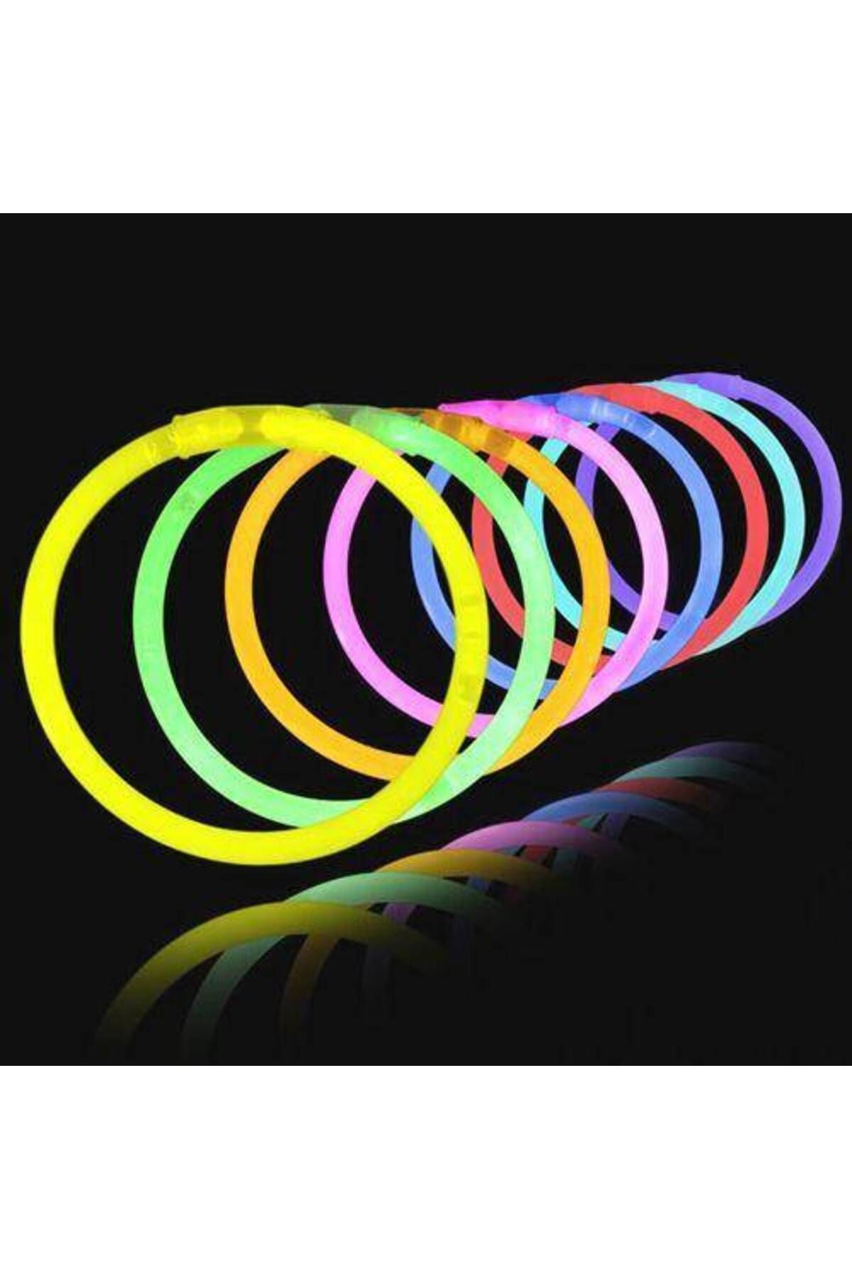Işıklı Ve Fosforlu Neon Bileklik 50 Adet