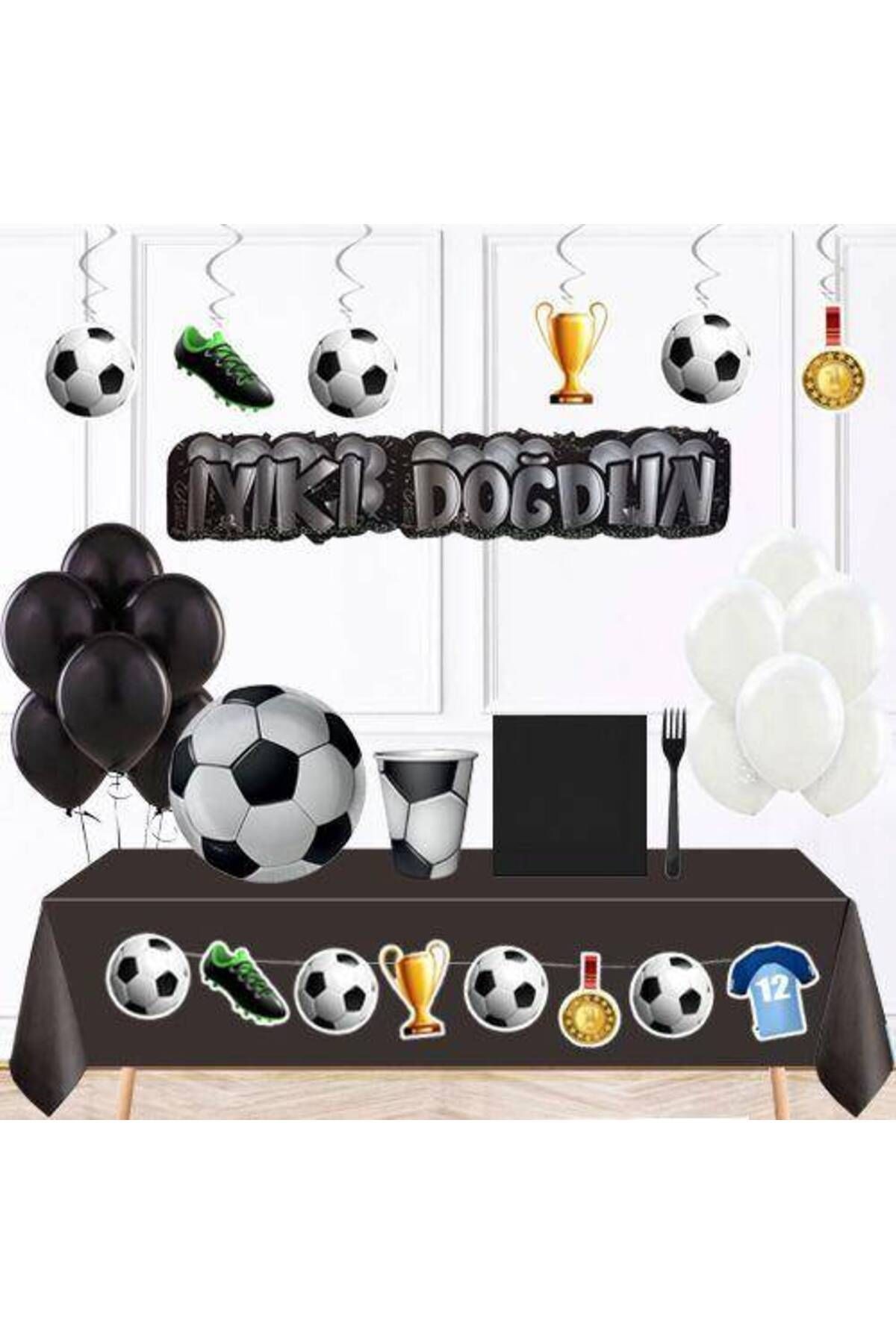 Futbol Doğum Günü Parti Seti 16 Kişilik