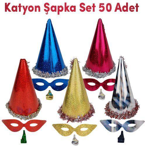 Yılbaşı Parti Şapkaları (50 adet)