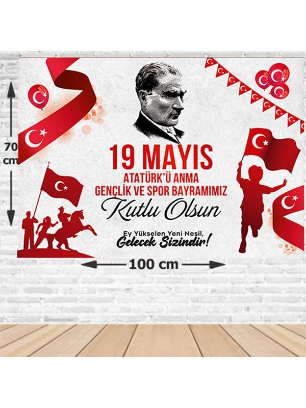 19 Mayıs Gençlik Bayramı Afişi 70*100 cm