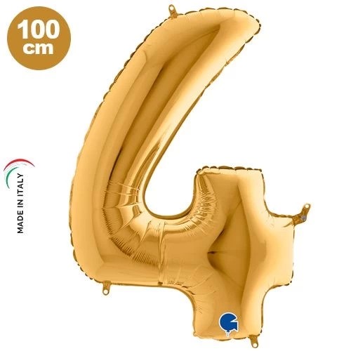 Gold 100 cm 4 Rakam Folyo Balon