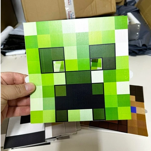 Minecraft Kare Maske Seti 6'lı