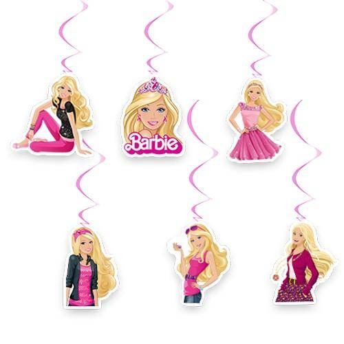 Barbie 6'lı Asma Süs 