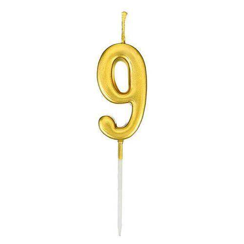 9 Rakam Lüks Gold Mum