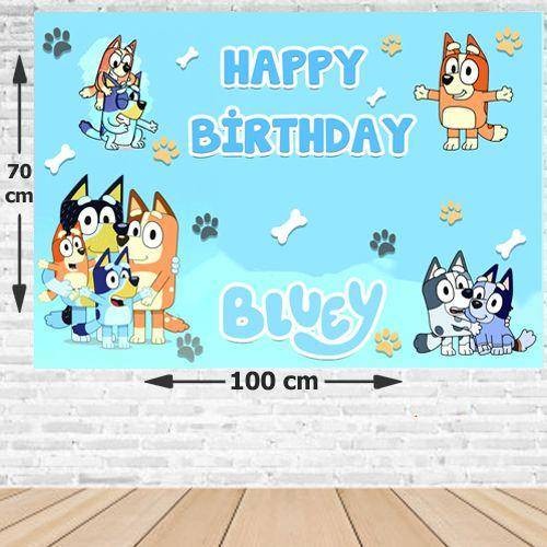 Bluey Doğum Günü Parti Afişi 70*100 cm
