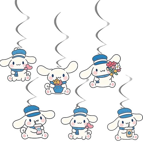 Cinnamoroll 6'lı Asmalı Tavan Süs