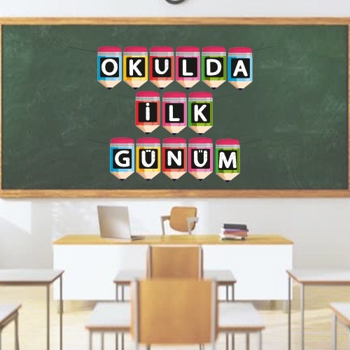 Okulda İlk Günüm Yazılı Banner