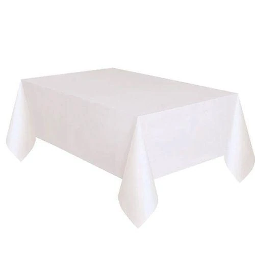 Beyaz Plastik Masa Örtüsü 137x183 cm