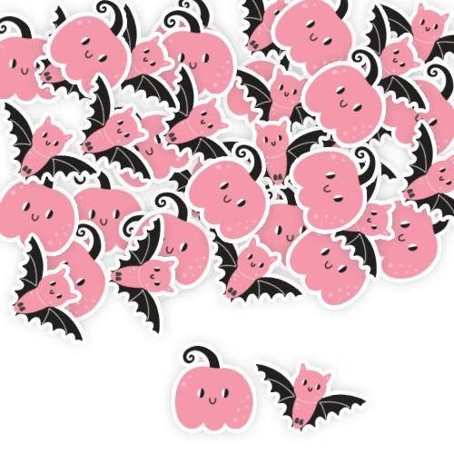 Pembe Halloween 30'lu Masa Konfetisi 