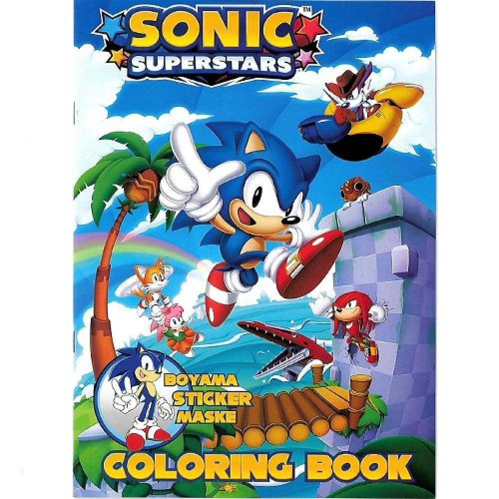 Sonic Boyama Kitabı Stickerlı (16 Sayfa)
