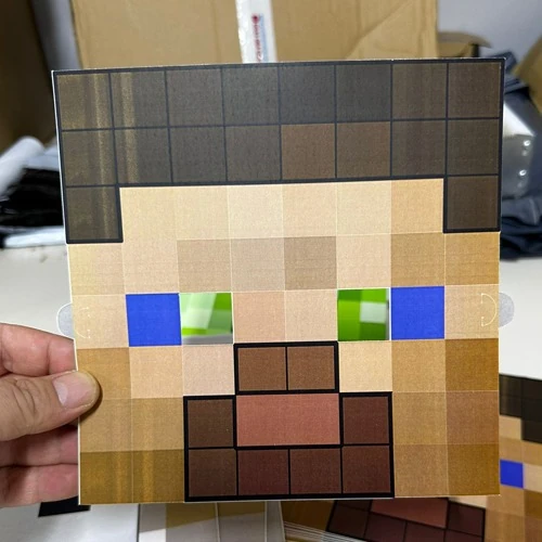 Minecraft Kare Maske Seti 6'lı