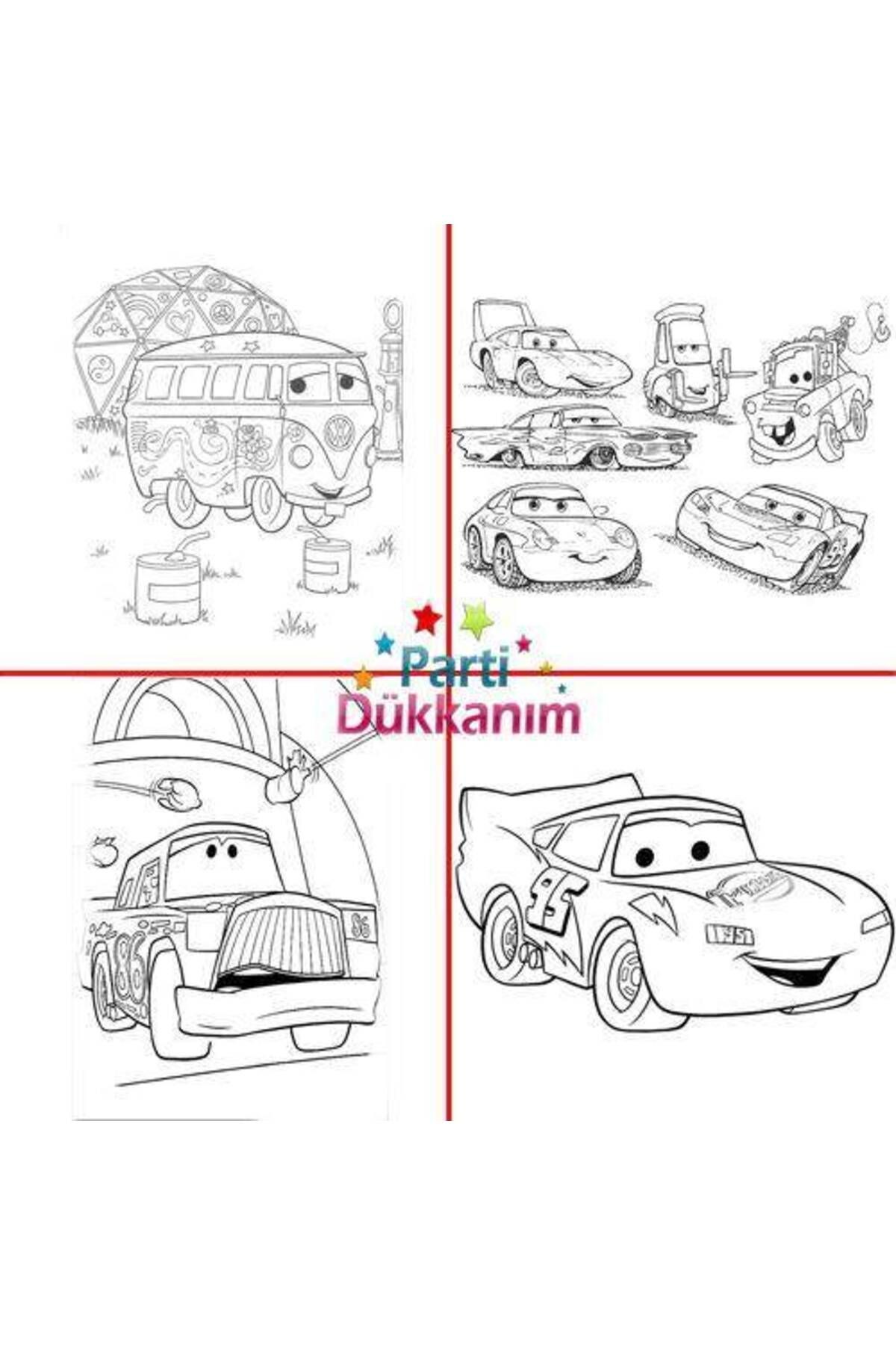 Stickerlı Cars Boyama Kitabı (16 SAYFA)