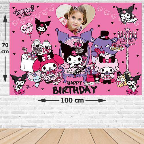 Kuromi Doğum Günü Afişi Fotolu 70*100 cm