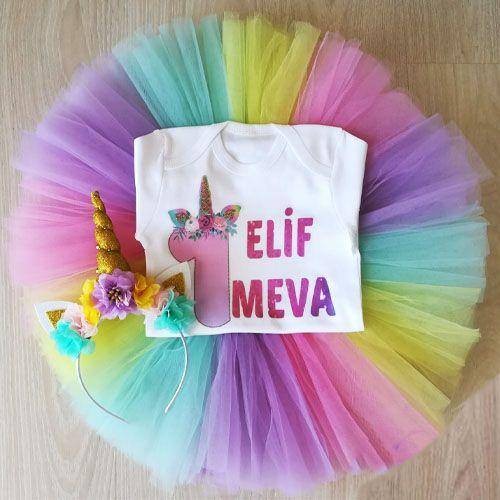 1 Yaş Unicorn Tütü Takımı
