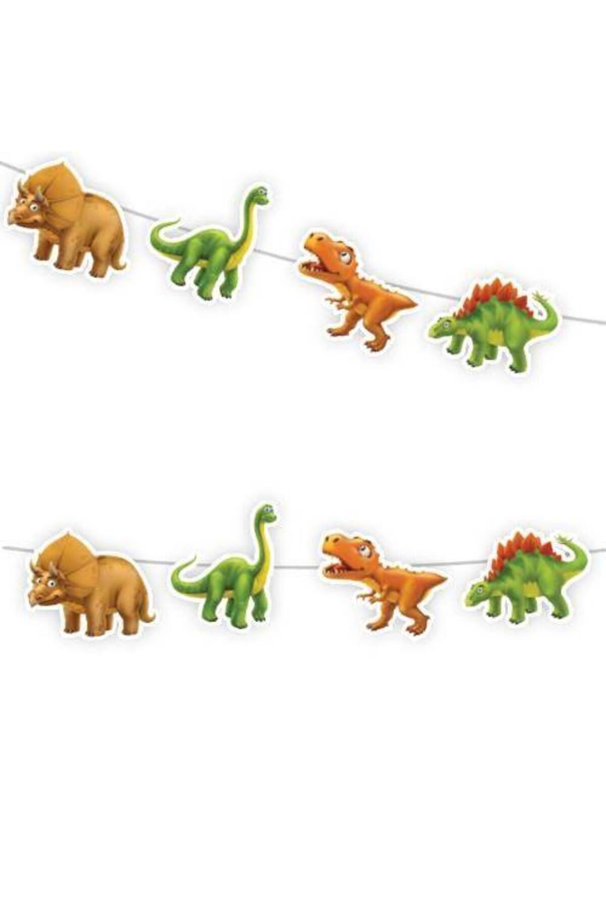 Sevimli Dinozor Dekoratif Banner 150x17 Cm