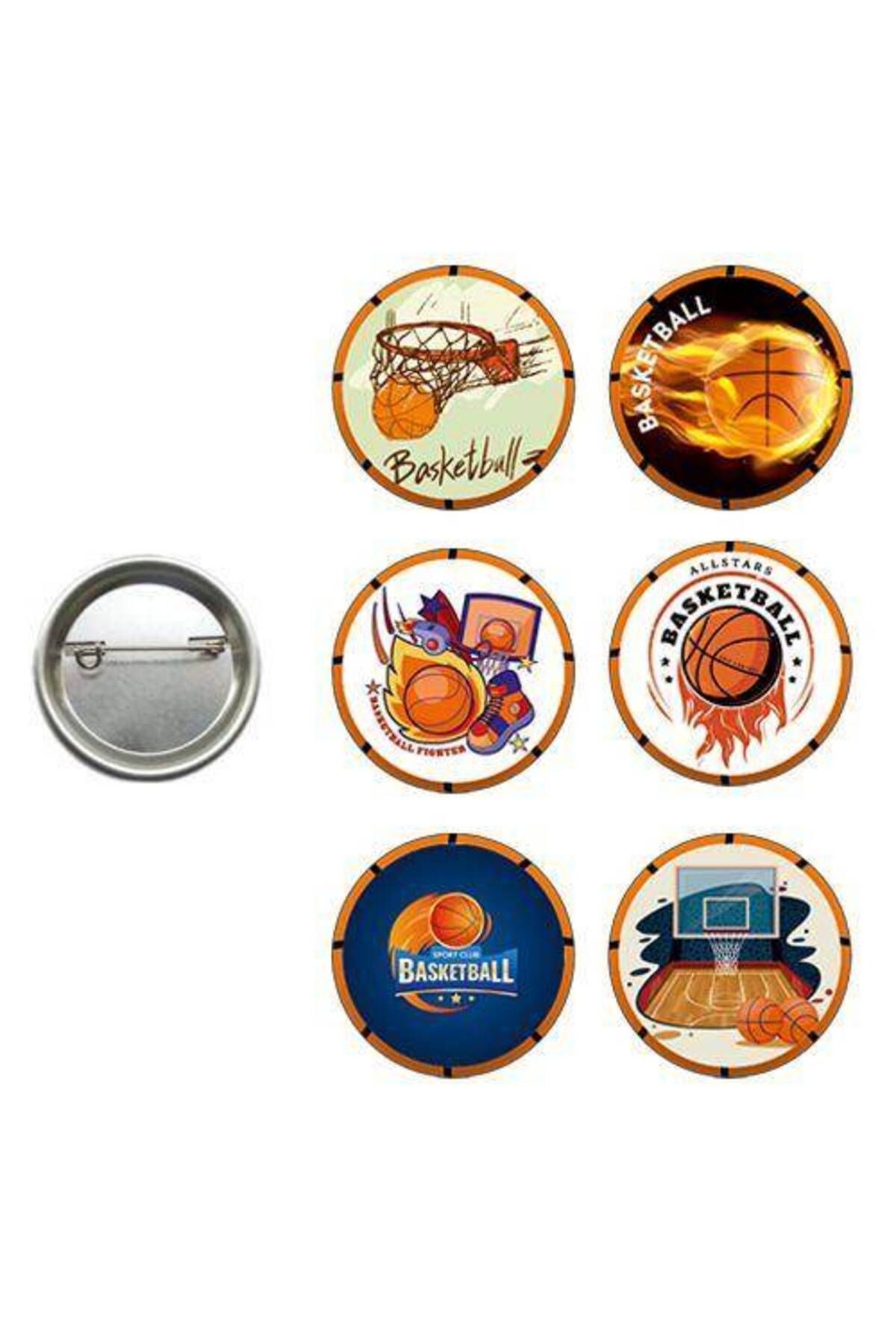 Basketbol Rozeti 6 Adet